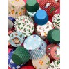 Scrumptious 36PC Christmas Greaseproof Paper Cupcake Cases for Baking -