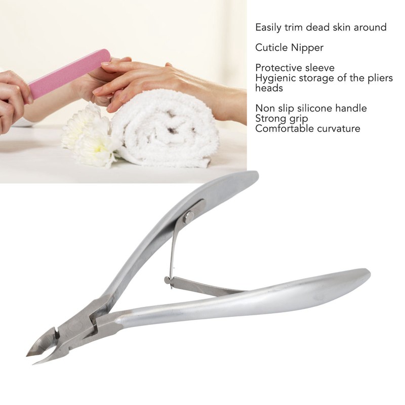Cuticle Nipper Incisive Automatic Reset Stainless Steel Dead Skin Remover
