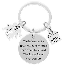HUTIMY Assistant Principal Appreciation Gifts for Women Men Male Funny Retired Assistant Principal Keychain