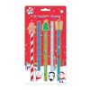 Kids Create Pack 5 Children's Christmas HB Pencils & Novelty