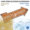 Donuts and Coffee Arrow Metal Sign - Retro Diner Sign