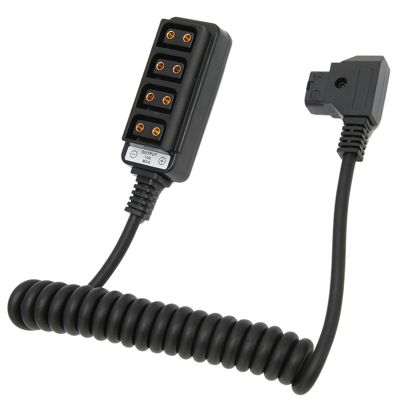 D Tap Male to 4 Port Dtap Female Splitter Power