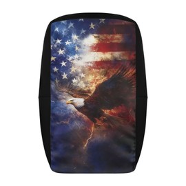Boatee USA Flag Eagle Seat Cover for Riding Mower Tractor Seat Cover Keeps Seats Clean and Comfortable Protective Cushion with Stretchable Elastic Band Keep Warm in Autumn and Winter