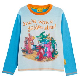 Zog Kids The Dragon Pyjamas Boys Full Length Pjs Girls Nightwear Set Unisex Matching Loungewear Blue/Orange 3-4 Years