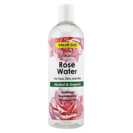 By Natures Rose Water Herbal & Organic 16.0 Fl Oz (Pack of 1)