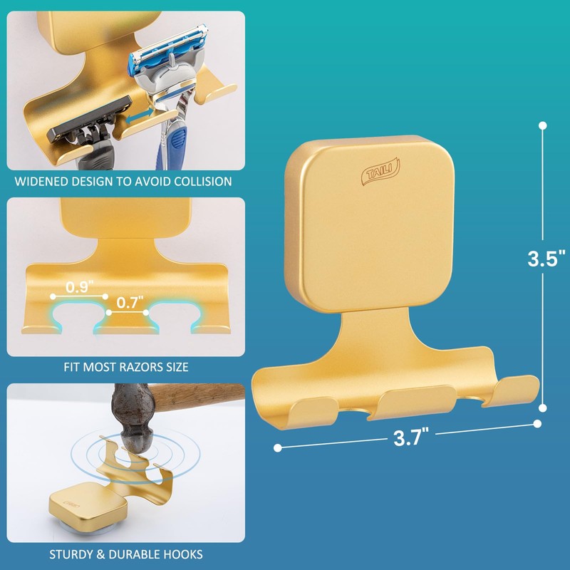 TAILI Shower Razor Holder Suction Cup, Vacuum Hanger Door Hooks