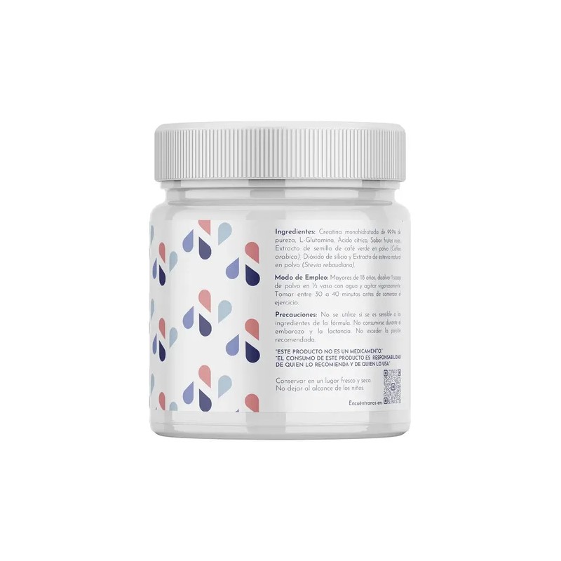 Nerea Pre Entreno Natural Sabor Frutos Rojos 1 Mes