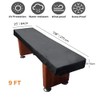 SUSURE 9FT Shuffleboard Table Cover Waterproof Game Table Covers for