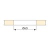 Emuca 3196317 Set of 20 round built-in grommets for table/desk/worktop