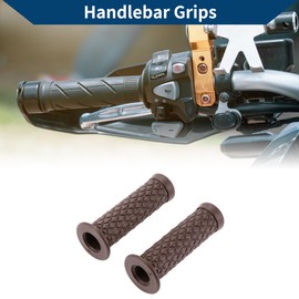 Hihaha 7/8" 22mm 15/16" 24mm Universal Motorcycle Hand Grips Cover Non Slip Rubber Handlebar Cover for Motorcycle Scooter Bicycle ATV Coffee 1 Pair