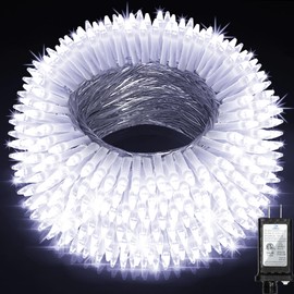 750 LED Christmas Lights Outdoor Use, 246ft 8 Lighting Modes Fairy Lights for Outside, Christmas Tree Lights Outdoor IP44 Waterproof for Xmas Patio Yard Fence Deck Balcony Garden Decor Cool White