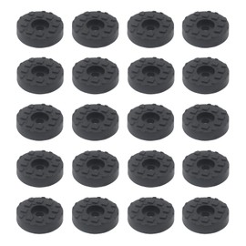 20PCS Screw-On Rubber Feet for Furniture Glides,TTZEZE 1'' Black Furniture Pad for Hardwood Floor,Durable Furniture Rubber Bumper,Floor Protector for Chair Leg,Sturdy Feet for Cutting Board Non Slip