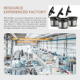 MG Coffee Refillable K Filters Reusable Keurig Coffee Pod Empty Coffee Capsule Compatible for Keurig 2.0 & 1.0 Brewers -3Cups/Pcs