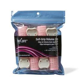 Salon Care Pink Self-Grip Clips (4 Count)