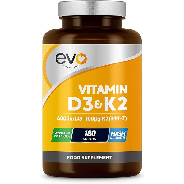 Vitamin D3 4000iu & Vitamin K2 100ug (MK7) |180 D
