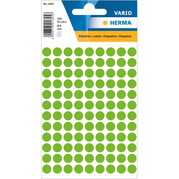 Herma Multi-Purpose Labels / Coloured Dots Ø 8 mm