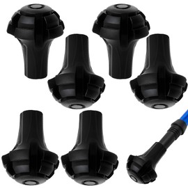 Pack of 6 Nordic Walking Poles Rubber Buffer 3 Pairs Rubber Buffer for Hiking Poles Nordic Walking Pads for All Standard Nordic Walking Poles with a Diameter of 11 mm