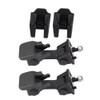 Pair Front Hood Latch Safety Catch & Bracket for Jeep