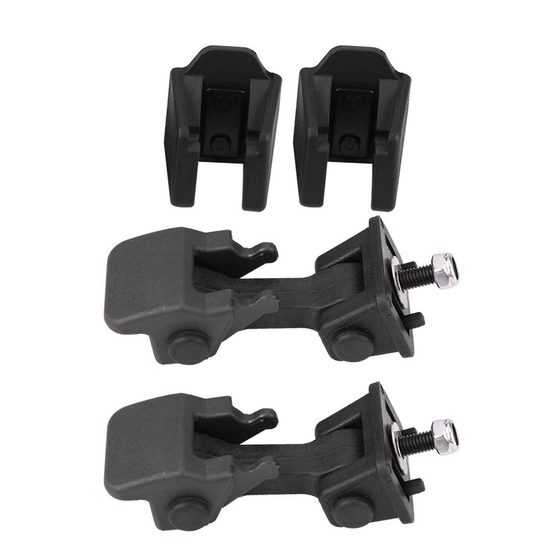 Pair Front Hood Latch Safety Catch & Bracket for Jeep