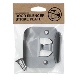 BrainExploder Placa de Impacto Silenciadora de Puerta – Flexible, solución eliminadora de ruido para pestillos ruidosos | Se adapta sin modificaciones, detiene los portazos | -20 dB | 4 veces más