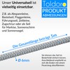 Toldoro® Rope 5 m and diameter 6 mm grey including