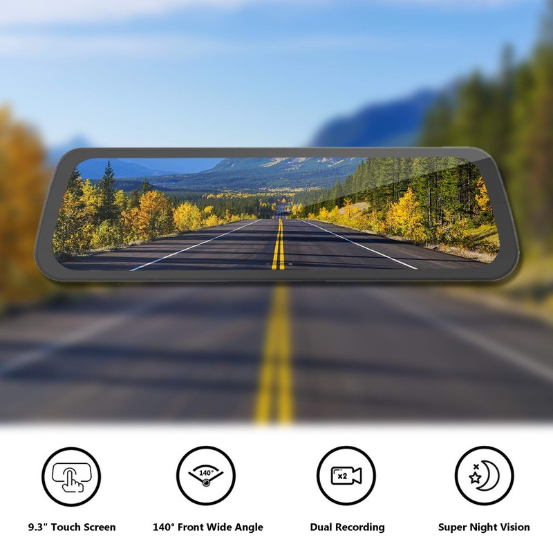 Aokiinn Mirror Dash Cam Backup Streaming Camera AKT-800 | 1080P
