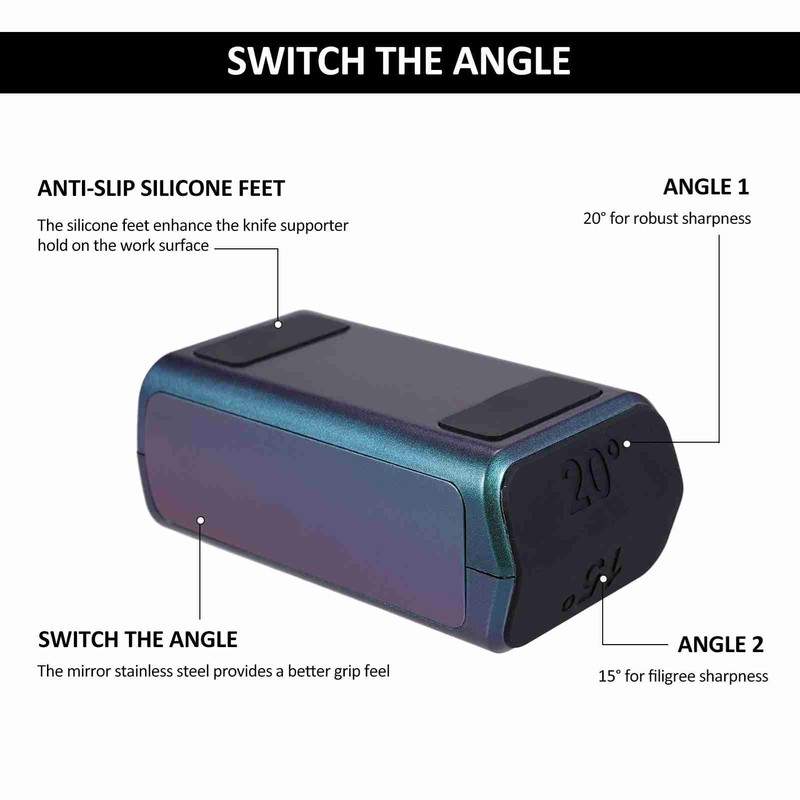 Rolling Knife Sharpener - Knife Sharpening Tool with Diamond and
