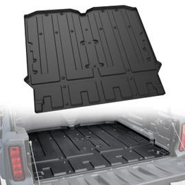 KEWISAUTO TPE Bed Mat Liners for 2014-2025 Honda Pioneer 700-4, Rubber Rear Cargo Bed Mat All Weather Protection Slush Liner for Honda Pioneer 700 4P 2014-2025 Accessories, Replace #0SP42-HL3-201
