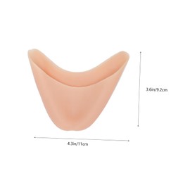 FRCOLOR 1Pair Comfortable Ballet Foot Toe Cover Tiptoe Protector Skin Color Reusable Washable for All Shoe Prevents Toe Injury for Dancers Practical Design for Enhanced