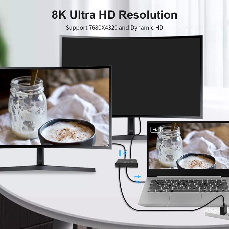 ChenYang CY PD 8K@30hz 100W 10Gbps USB-C Type-C Bi-Direction Switch