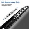 VADANIA 18" Soft Close Drawer Slide, #VK1245, 3-Fold Full Extension,