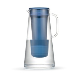 LifeStraw Home Pitcher BPA Free Plastic 7 Cup Stormy Blue