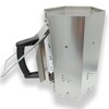 KU-koruo Premium Stainless Steel Charcoal Chimney Starter with Ergonomic Handles,