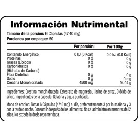 Creatina Monohidrato - 300 Cápsulas - S&v