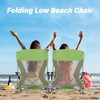 Homcosan Portable Low Folding Beach Chair - Lightweight Camping Chair