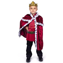 Dress Up America King Costume for Boys - Regal Prince Costume Set - Kids Royal King Outfit (Toddler 4)