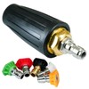 Selyse Pressure Washer Rotary Nozzle, 5 Tips Set, 1/4" Quick