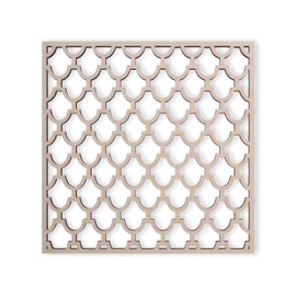Lattice Panel with a Roof Shingle Design MDF Home & Yard Décor - Wall Panel - Privacy Screen - Trellis - Indoor and Outdoor Use