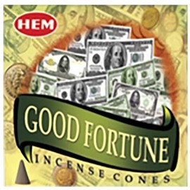 Hem Incense-Cones/Good Fortune(12 BOXES/10) / Cones-ENCENS Hem/BONNE Fortune(12 BOITES/10)