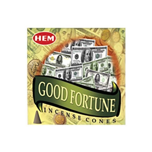 Hem Incense-Cones/Good Fortune(12 BOXES/10) / Cones-ENCENS Hem/BONNE Fortune(12 BOITES/10)