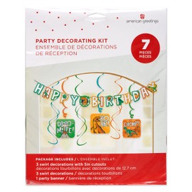 American Greetings Dinosaur Birthday Party Supplies, Banner Kit (7-Pieces)