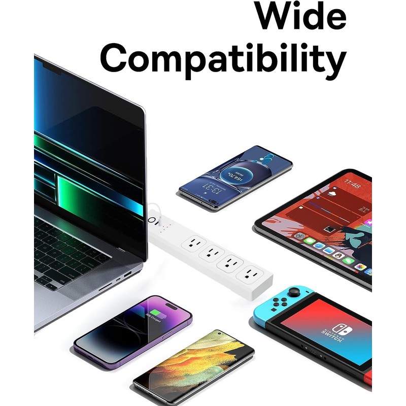 XENON Smart Power Strip,WiFi Surge Protector with 4 Individually Controlled