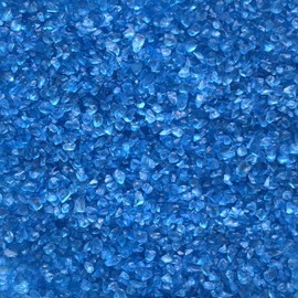 naninoa Glasnuggets Glass Pebbles Glass Granules Glass Sand 300g Colour: Blue