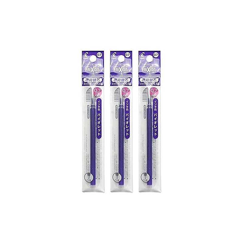 Pilot LFBKRF12FV Refill for FriXion Balls, 0.03 inches (0.7 mm),