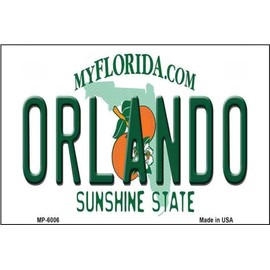 DOGT Orlando Florida Novelty Metal License Plate Size: Approx. 20 * 30cm/ 7.8 * 11.8 inch(L * W)
