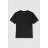 JAJU [JAJU] Men's Slub Short-Sleeve T-shirt_Black