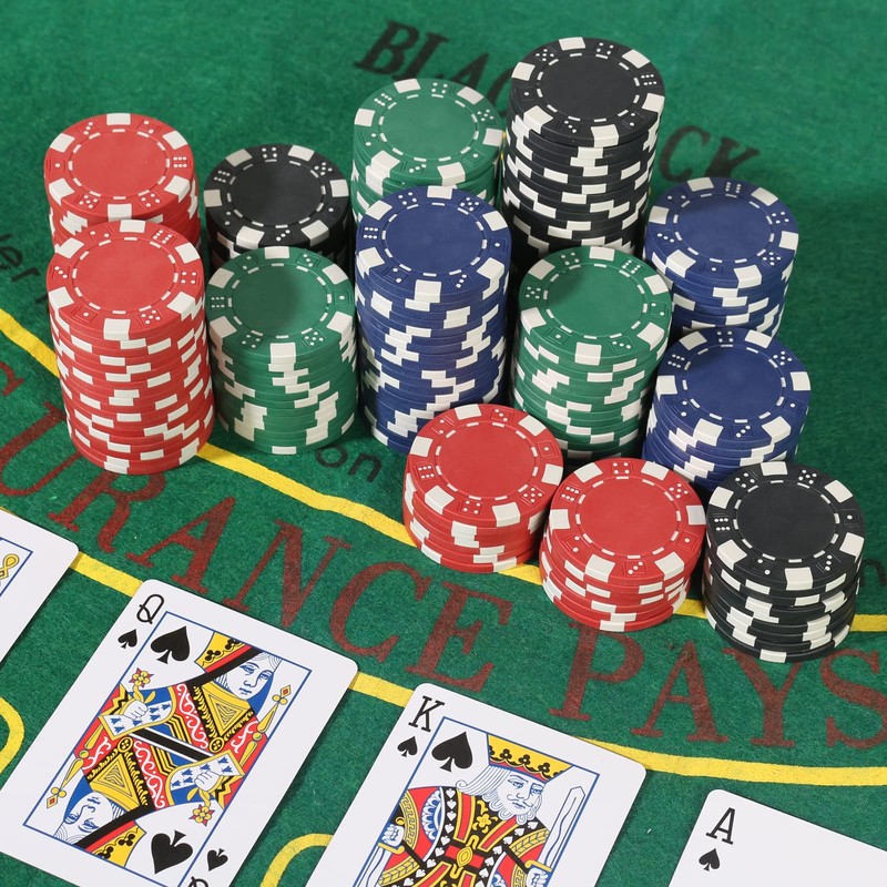 LUOBAO 11.5 Gram Poker Chips,200pc Casino Poker Chips for Texas