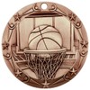 Decade Awards Basketball World Class Engraved Medal, Bronze - 3