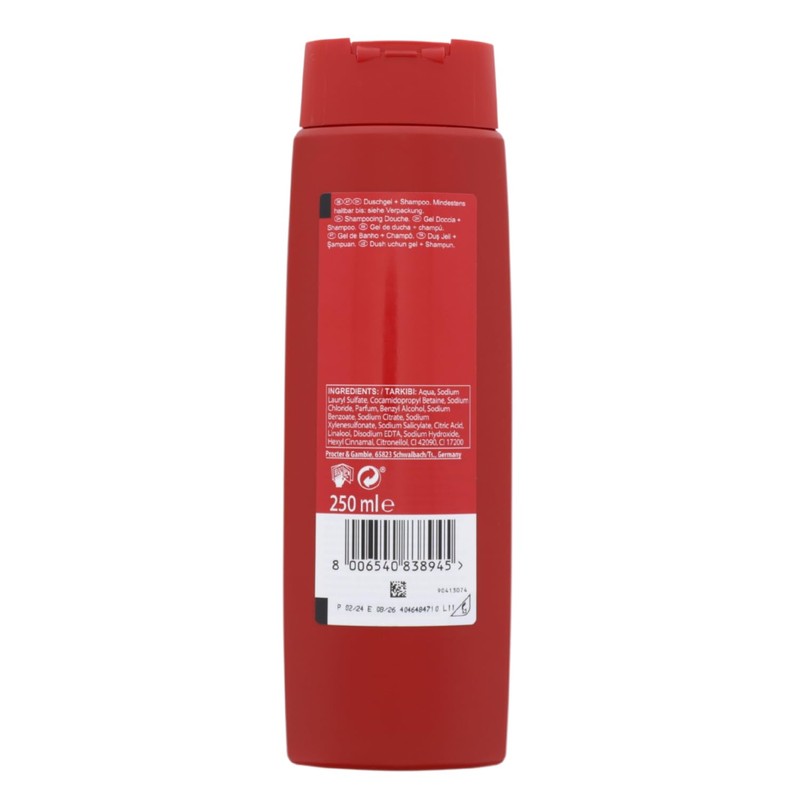 3 x Old Spice Captain 3-in-1 Shower Gel & Shampoo