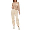 FANCYINN Women's Two Piece Outfits Tracksuit Long Sleeves Pullover Tops